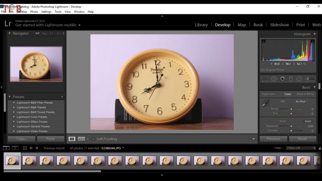 edit timelapse video in lightroom