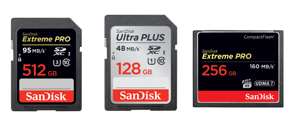 cf and sd card for dslr camera